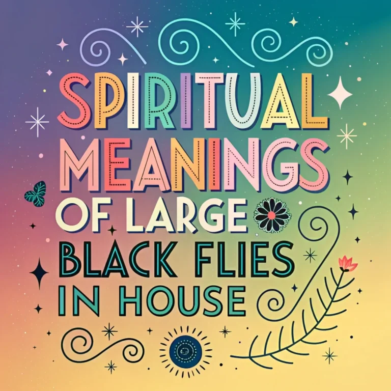 11 Spiritual Meanings of Large Black Flies in Your House: Hidden Messages