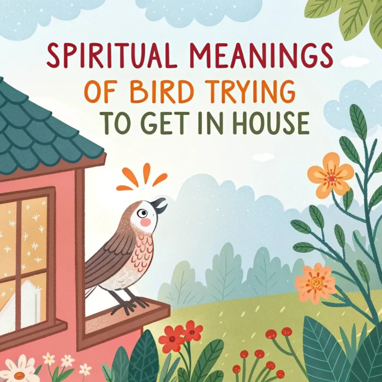 Spiritual Meanings of Bird Trying to Get in House: 11 Divine Signs