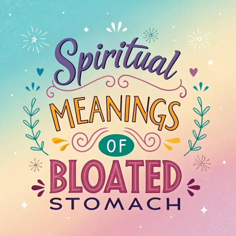 Spiritual Meanings of Bloated Stomach: 12 Divine Signs