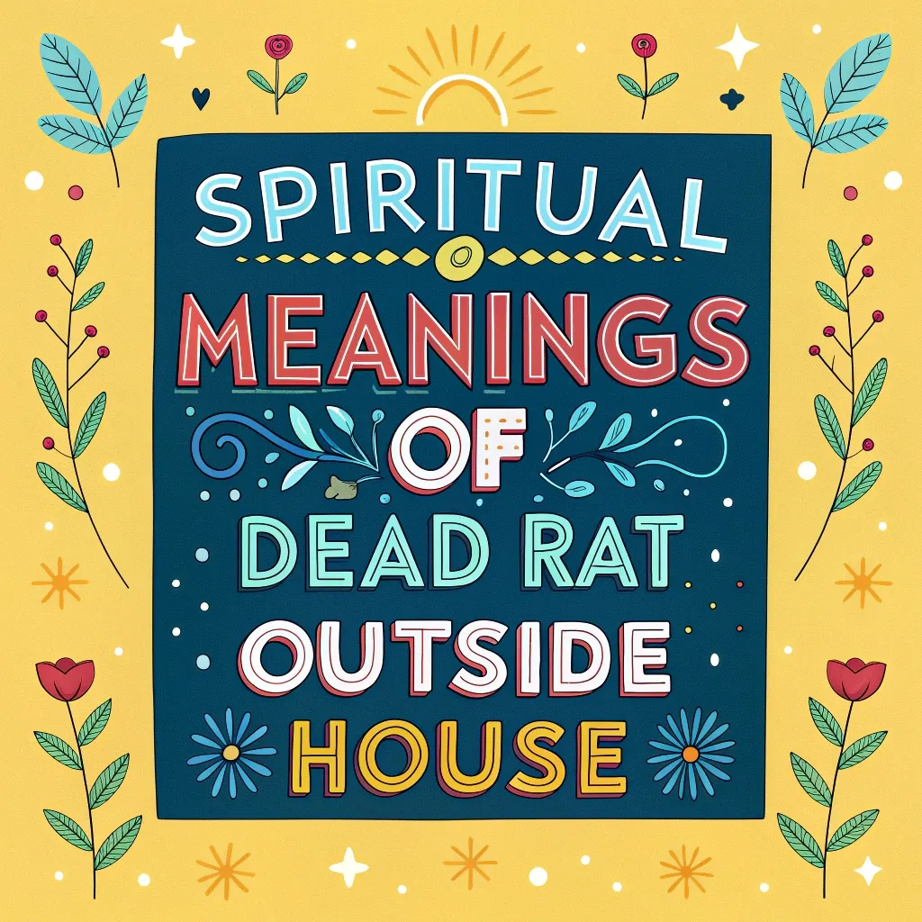 Spiritual Meanings of Dead Rat Outside House: 10 Divine Signs