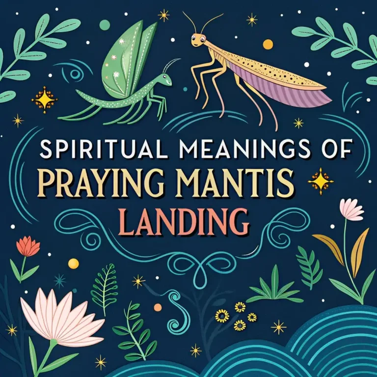 Spiritual Meanings of Praying Mantis Landing: 10 Sacred Messages