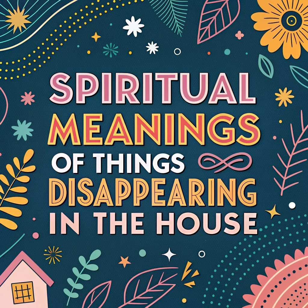 Spiritual Meanings of Things Disappearing in the House: 12 Divine Messages