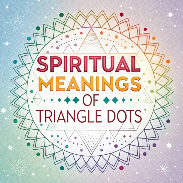 Spiritual Meanings of Triangle Dots: 13 Divine Signs