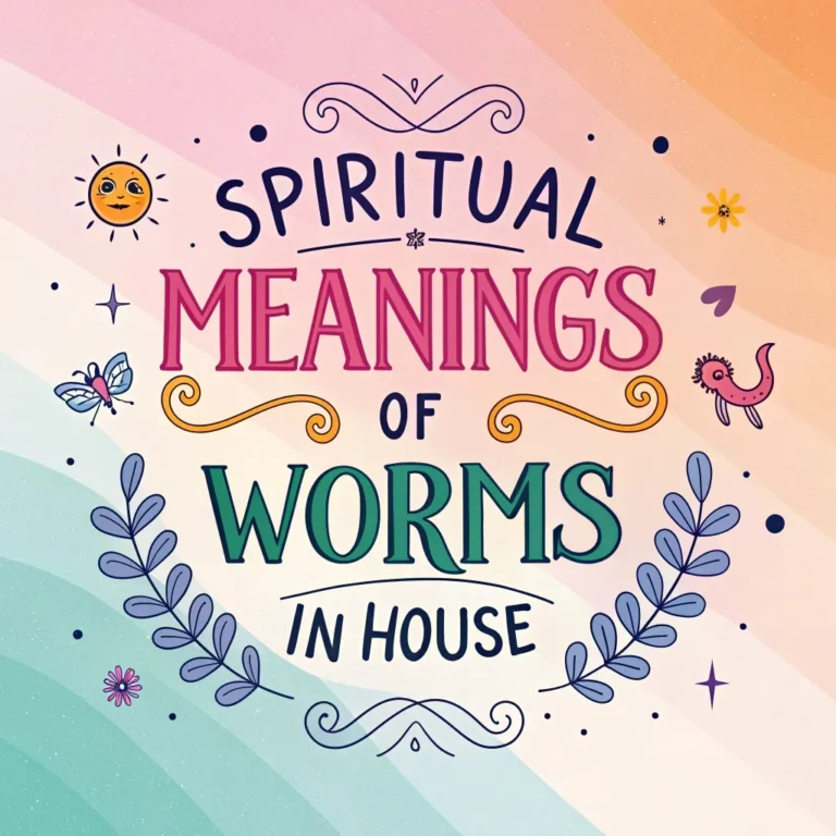 Spiritual Meanings of Worms in House: 11 Sacred Signs