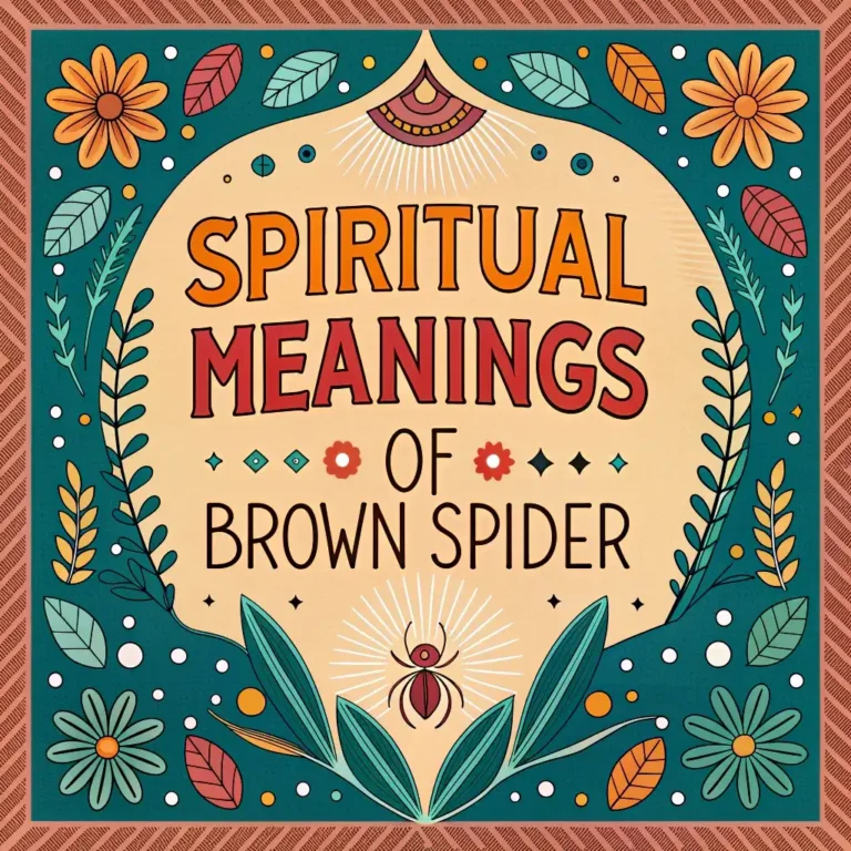 Spiritual Meanings of Brown Spider: 10 Sacred Messages