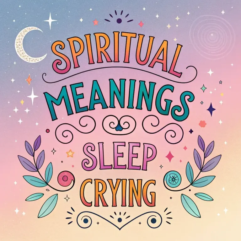 Spiritual Meanings of Sleep Crying: 12 Divine Signs