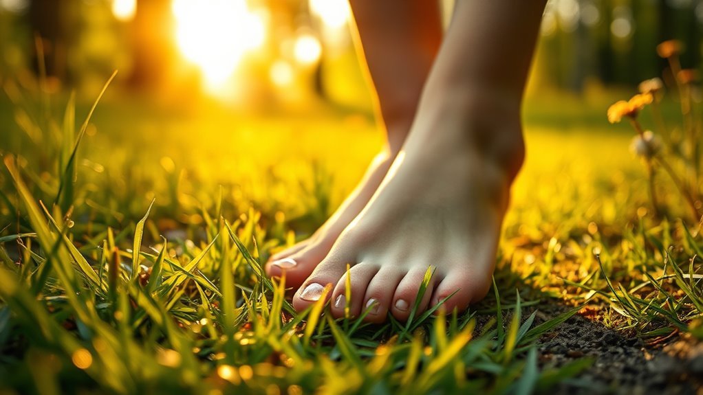 barefoot walking symbolizes spiritual growth