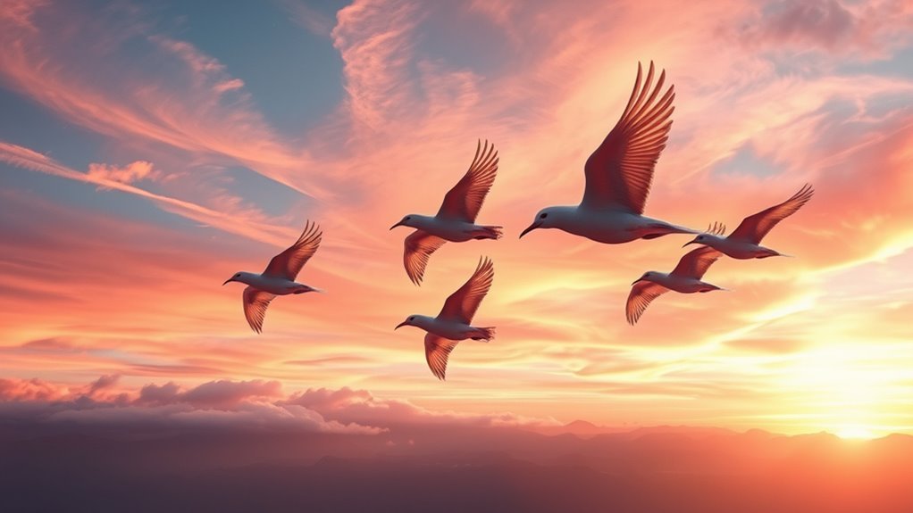 birds soaring symbolize spiritual awakening