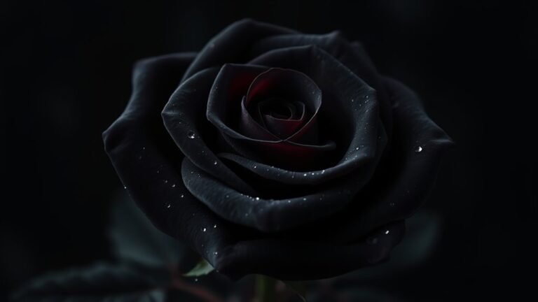 black roses symbolize transformation and endings