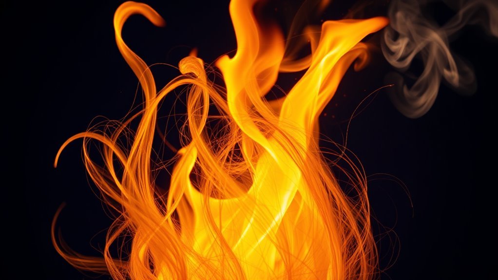 divine signs from burning hair
