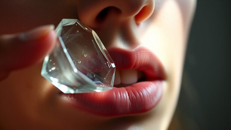 glass mouth symbolizes painful awakening