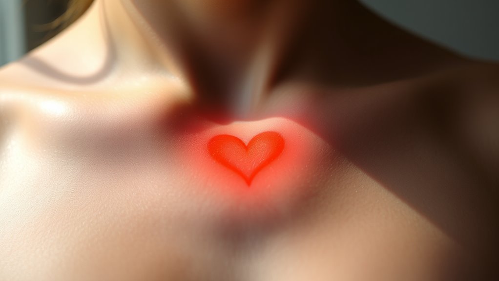 heart shaped birthmark symbolism