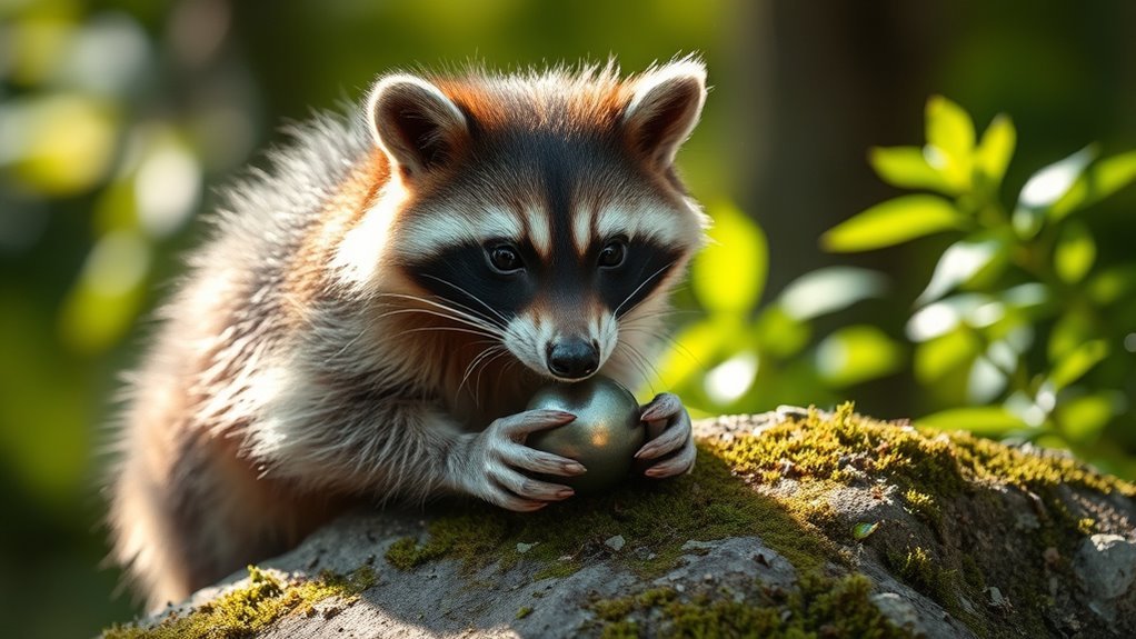 raccoon symbol curiosity and cleverness