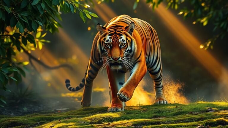tiger symbolizes courage and power