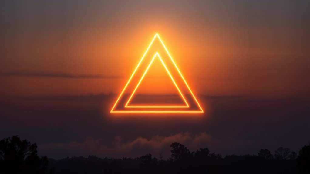 triangles symbolize divine guidance